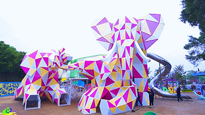 兒童公園 無動力樂園游樂設(shè)備案例展示