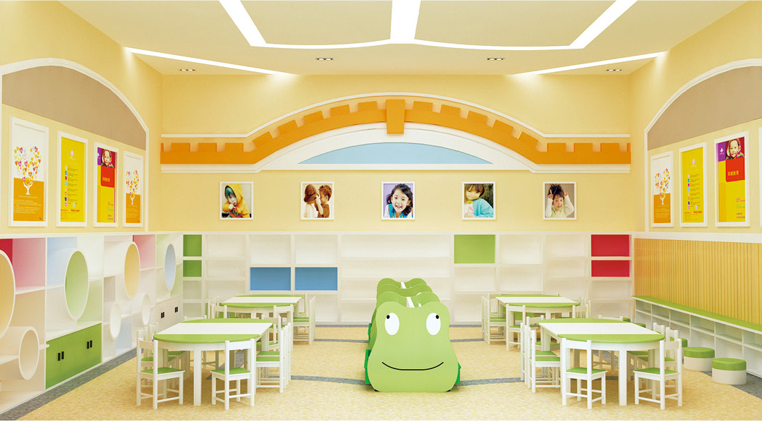 中國田園風(fēng)系列-幼兒園閱讀室裝修效果
