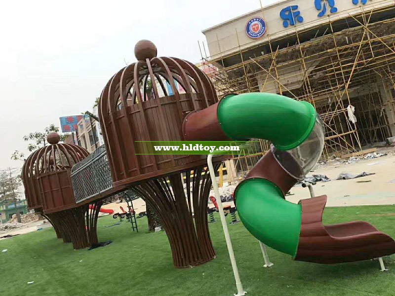樂貝兒幼兒園戶外非標(biāo)滑梯1