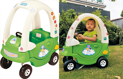 金龜車幼兒園早教機(jī)構(gòu)兒童小房車四輪車